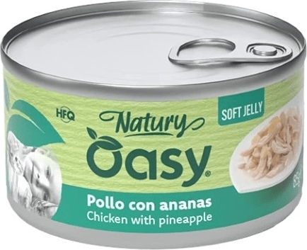 Oasy Natury Soft Jelly csirke ananásszal 85 g