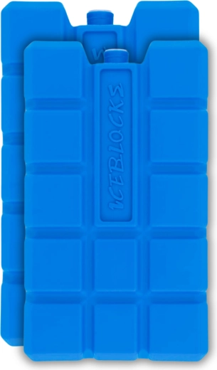 Hűtőbetét készlet 2×400 ml hordozható hűtőládákhoz – kék