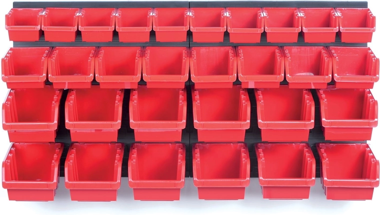 Fali panel 30 szerszámtartó dobozzal 800 × 165 × 400 mm