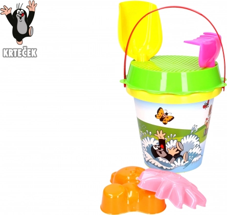 Homokozó szett KISVAKOND 1,5 l sárga