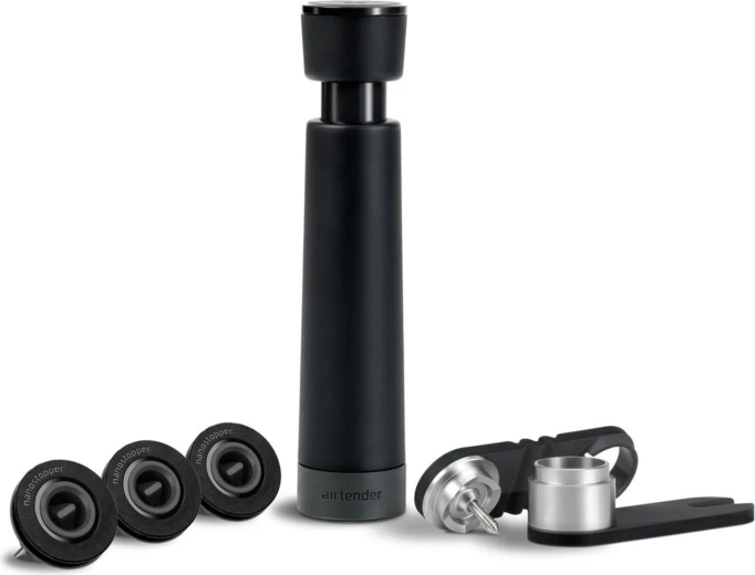 Airtender vákuumpumpa üvegekhez és palackokhoz való dugókkal
