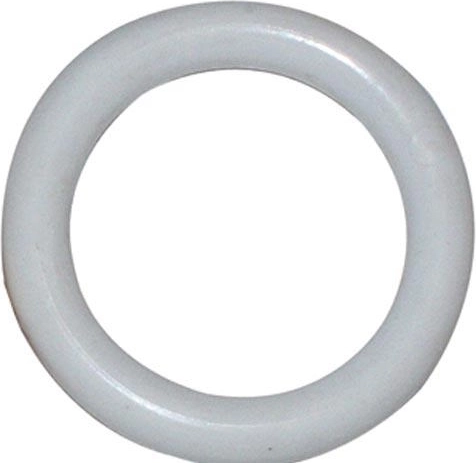 Műanyag karika függönyrudakhoz, fehér, 10 db-os csomag