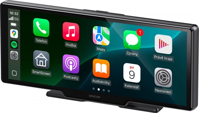 SCT M1090DBWT multimédiás állomás kamerával – CarPlay és Android Auto