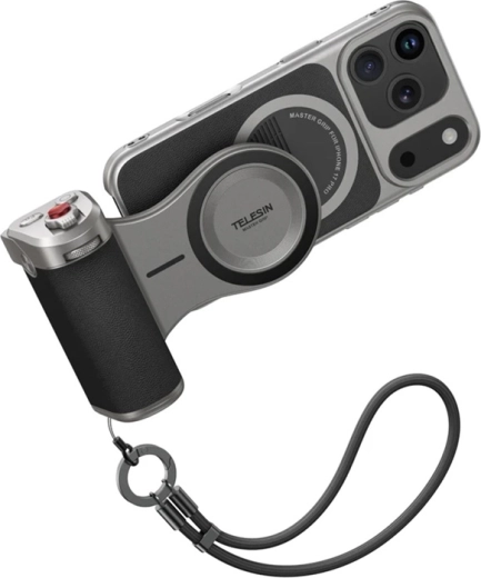 Telesin Master Grip tartó iPhone 17 Pro-hoz – alap szett