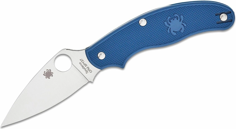SPYDERCO UK Penknife Cobalt Blue Lightweight zsebkés, 7,5 cm, szatén, FRN