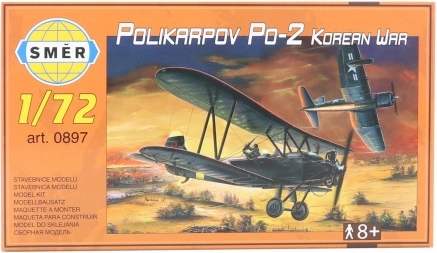 Směr Polikarpov Po-2 repülőgép modellkészlet (koreai háború) 1:72