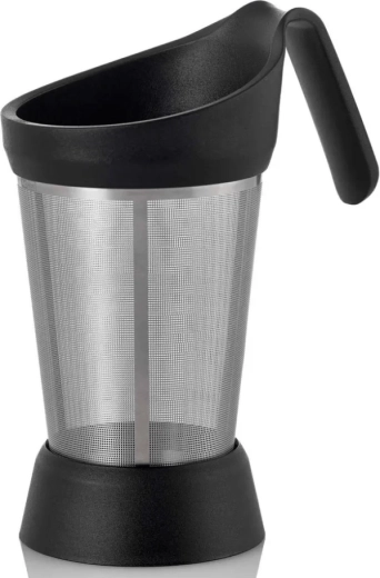 AdHoc TEABOY rozsdamentes acél teaszűrő állvánnyal