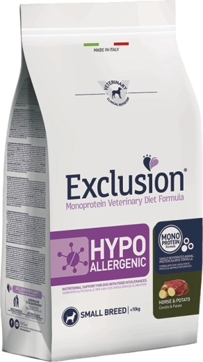 Exclusion Hypoallergenic Small Breed száraztáp kis testű kutyáknak lóhússal és burgonyával 2 kg