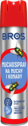 BROS Muchospray 390 rovarirtó aeroszol repülő rovarok ellen, 250 ml
