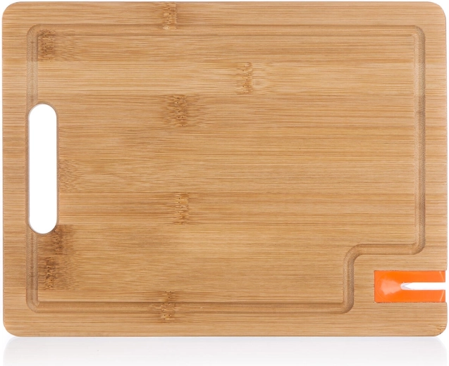 BRILLANTE bambusz vágódeszka élezővel 28 × 21 cm