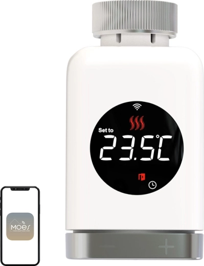Moes TRV 801 Wi‑Fi-s termosztatikus radiátorszelepfej - 1 db