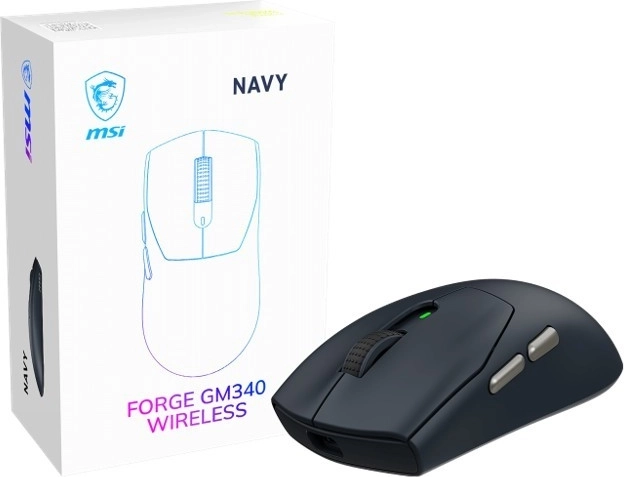 MSI Forge GM340 vezeték nélküli gamer egér, sötétkék - 1 darab
