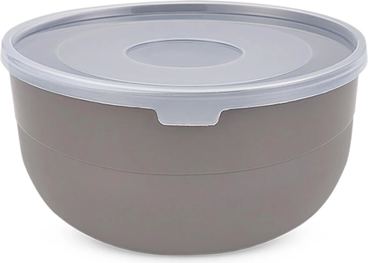 Levesestál fedővel, 16,5 cm, műanyag, vegyes színek