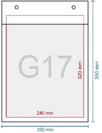 G17 buborékos boríték 350 × 250 mm, öntapadó zárással