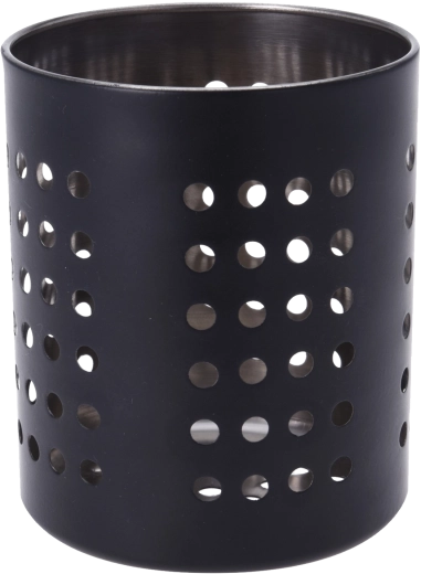 Rozsdamentes acél csepegtető és állvány konyhai eszközökhöz, fekete