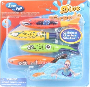 Víz alatti búvókrakéták gyerekeknek – 4 darabos készlet