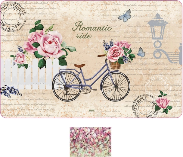 Műanyag alátét Flowers 43 × 28 cm