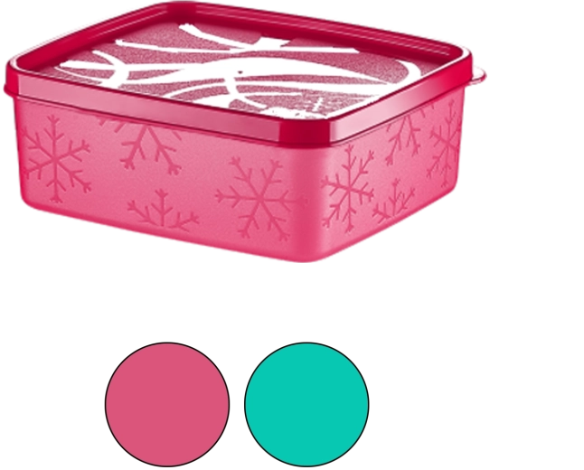 Téglalap alakú No-Frost fagyasztódoboz 0,65 l