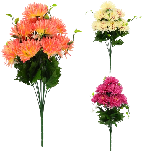 Mű krizantém – dekoratív csokor 50 × 25 × 25 cm