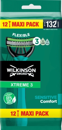 Wilkinson Xtreme3 Sensitive eldobható borotva, 12 db