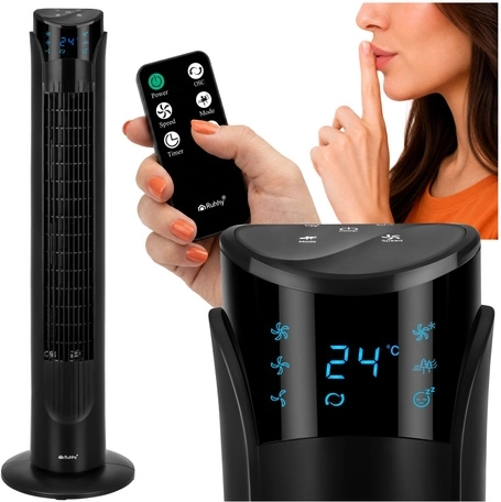 Ruhhy toronyventilátor 83 cm fekete távirányítóval