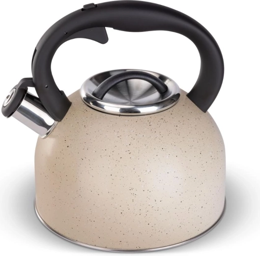 Lamart Dots rozsdamentes acél teáskanna, 3 l, krémszínű