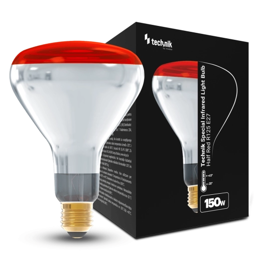 Infravörös, félig piros R125 izzó 150 W E27