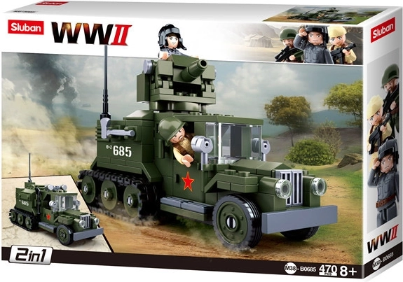 Sluban Szovjet féllánctalpas jármű 2 az 1-ben
