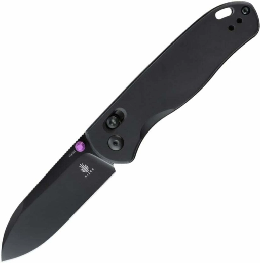 Kizer Drop Bear – fekete zsebkés alumíniumból (154CM, EDC)