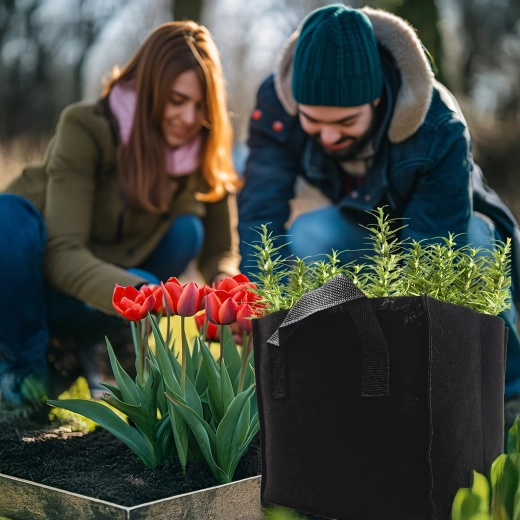 Textil termesztőzsák fülekkel 11,5 l