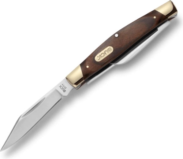Buck 371 Stockman Woodgrain zsebkés, összecsukható, 3 pengével