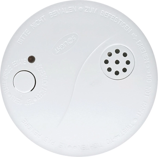 Solight füstérzékelő riasztóval, 85 dB, fehér, 9 V-os elemmel – 1 db