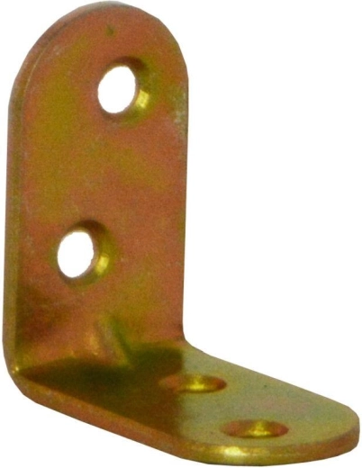 Peremes sarokvas 30 × 18 × 2 mm, sárga horgany