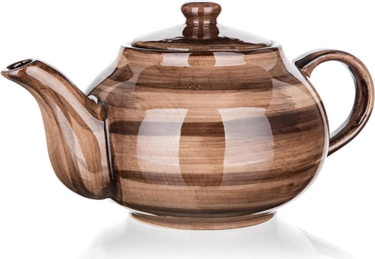 PALAS barna 0,9 l kerámia teáskanna