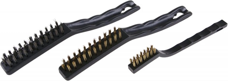 Drótkefe készlet 3 db (acél és sárgaréz)