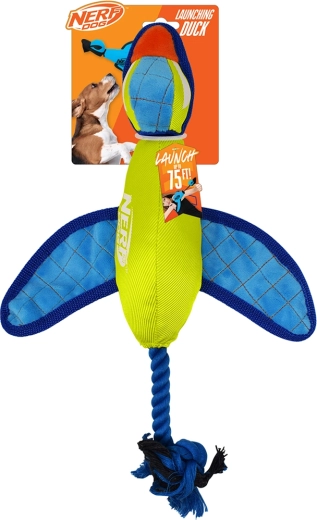 Nerf Dog nejlon apportkacsa zizegő szárnyakkal, 42 cm