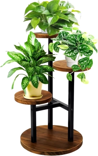 Renew Force háromszintes virágállvány, kerek loft 54 cm
