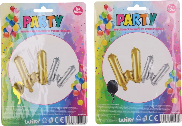 Felfújható W betű alakú lufi