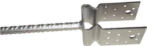 Földbe rögzíthető talp 100 × 100 mm PROFI