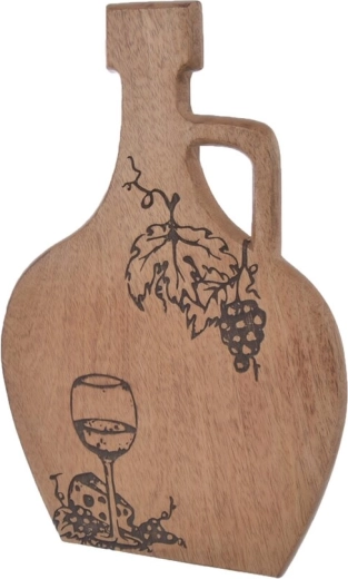 Mangófából készült vágódeszka bor árnyalatban, 40 × 26 cm