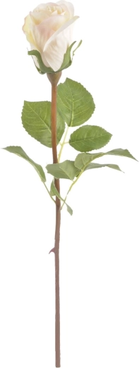 Mesterséges fehér rózsa 51 cm