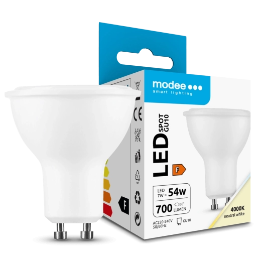 Modee LED izzó GU10 7 W, 700 lm, 110°, semleges fehér 4000 K
