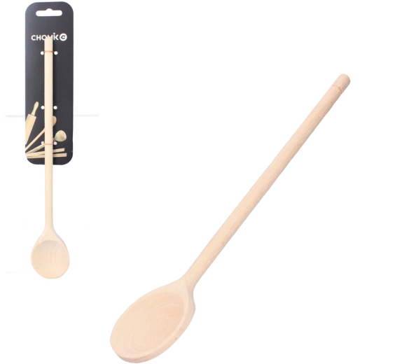 30 cm-es kerek fa konyhai kanál bükkfából