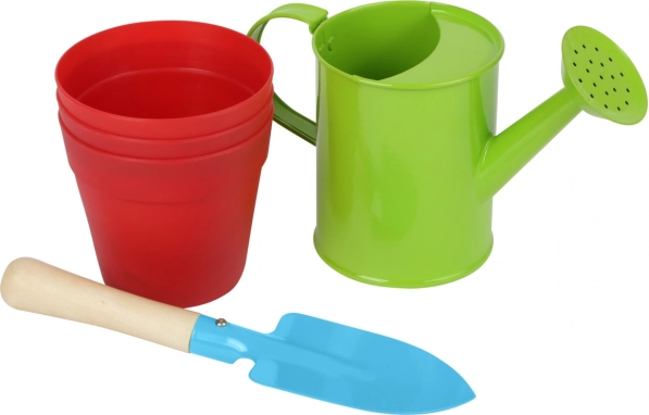 Small foot gyerek kerti készlet locsolókannával, lapáttal és virágcserepekkel