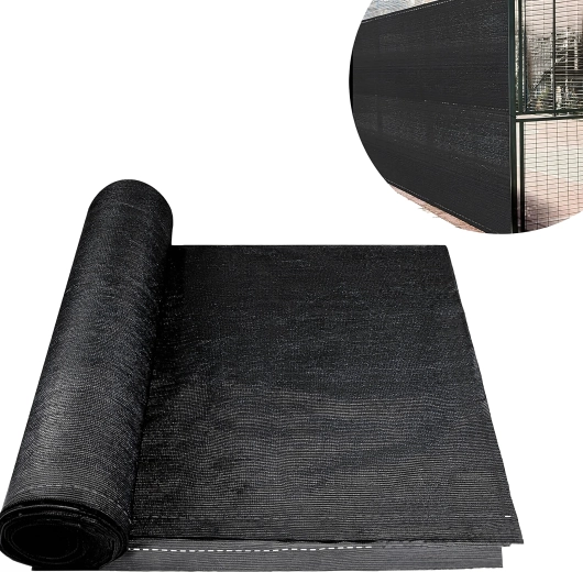 Árnyékoló szövet kerítésre 1,5 × 25 m, 180 g/m², 95% árnyékolás, UV, 50 db kábelkötözővel