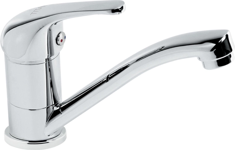 Fali mosogatócsap TITANIA IRIS, 150 mm kifolyócső, króm