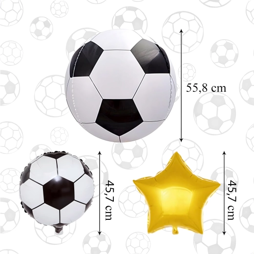 Focilabda lufikészlet – 5 db
