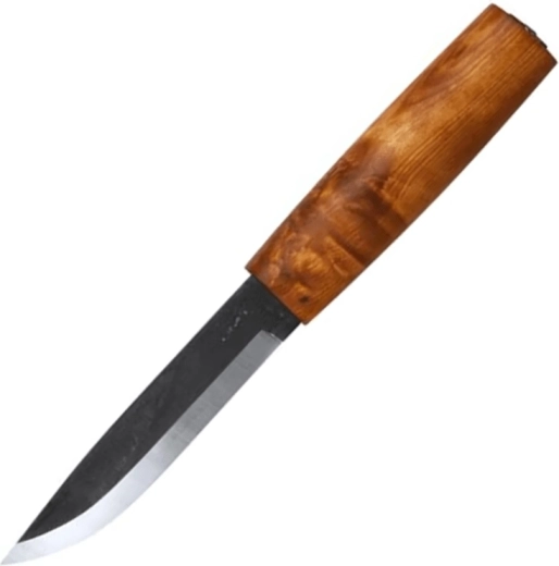 Helle Viking kültéri vadászkés 11 cm, gyökérnyírfa markolat, bőr tok