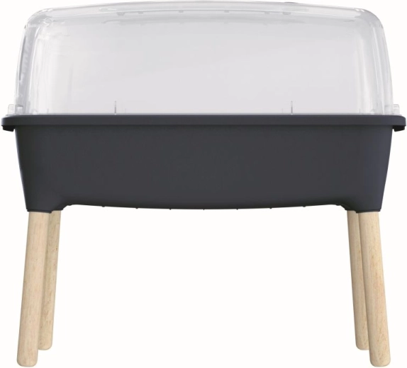 Respana Planter Wood High magas ültetőláda 78 cm – antracit