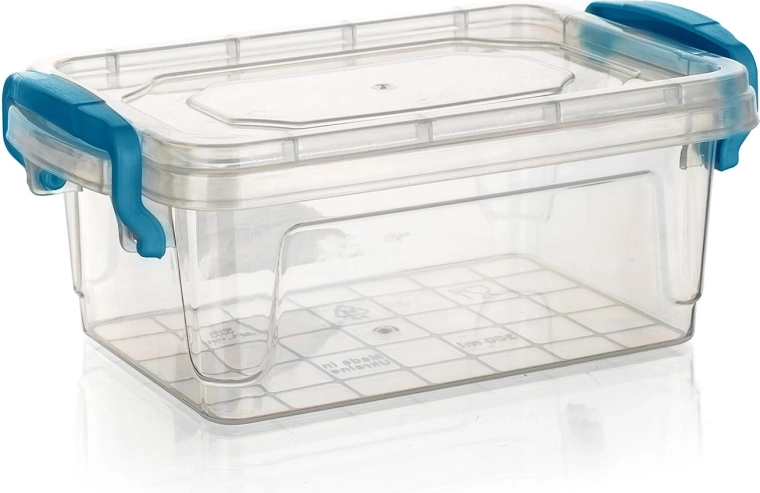 GEMA műanyag doboz 0,3 l türkiz fogantyúkkal